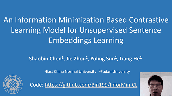 An Information Minimization Based Contrastive Learning Model for Unsupervised Sentence Embeddings Learning
