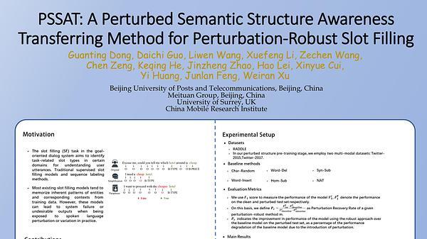 PSSAT: A Perturbed Semantic Structure Awareness Transferring Method for Perturbation-Robust Slot Filling