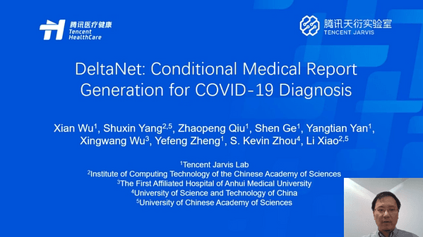 DeltaNet: Conditional Medical Report Generation for COVID-19 Diagnosis