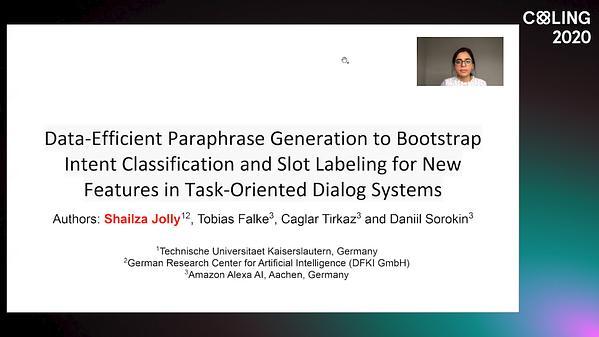 Data-Efficient Paraphrase Generation to Bootstrap Intent Classification
and Slot Labeling for New Features in Task-Oriented Dialog Systems