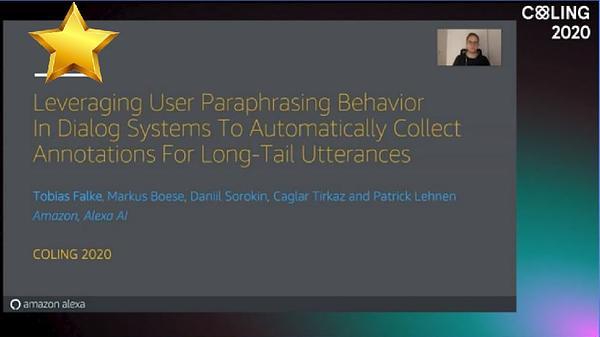 Leveraging User Paraphrasing Behavior In Dialog Systems To Automatically Collect Annotations For Long-Tail Utterances
