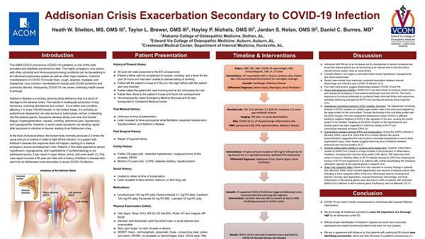 Addisonian Crisis Exacerbation Secondary to COVID-19 Infection