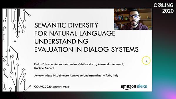 Semantic Diversity for Natural Language Understanding Evaluation in Dialog Systems