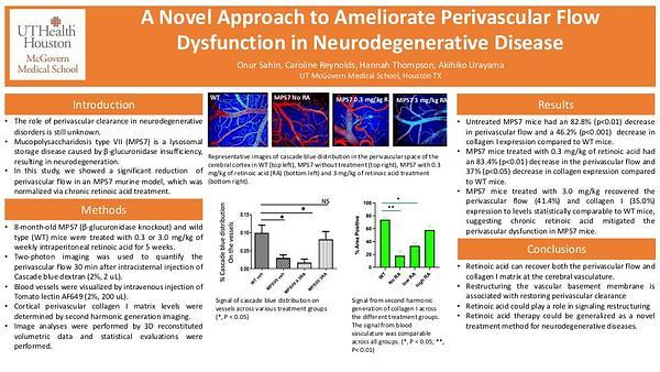 Neurology - A Novel Approach to Ameliorate Perivascular Flow Dysfunction in Neurodegenerative Disease - Neurology