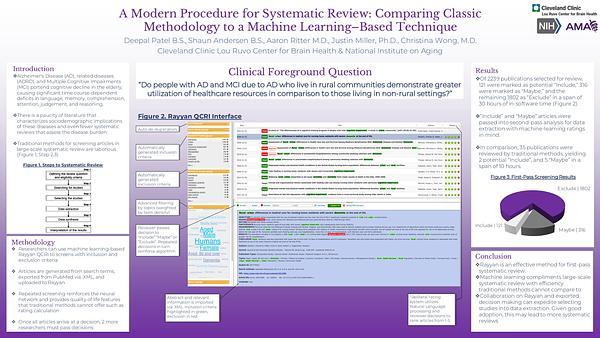 A Modern Procedure for Systematic Review: Comparing Classic Methodology to a Machine Learning–Based Technique