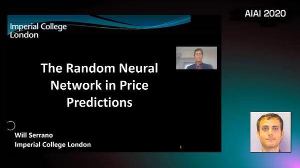 The Random Neural Network in Price Predictions