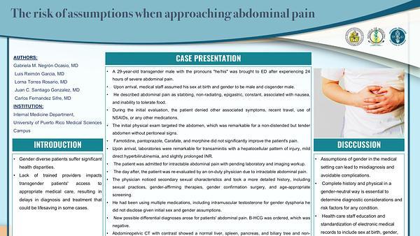 The risk of assumptions when approaching abdominal pain