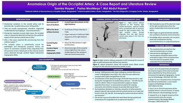 Anomalous Origin of the Occipital Artery: A Case Report and Literature Review