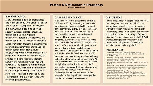 Protein S Deficiency in Pregnancy