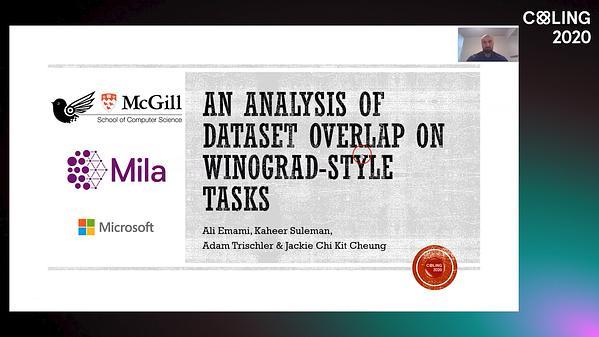 An Analysis of Dataset Overlap on Winograd-Style Tasks