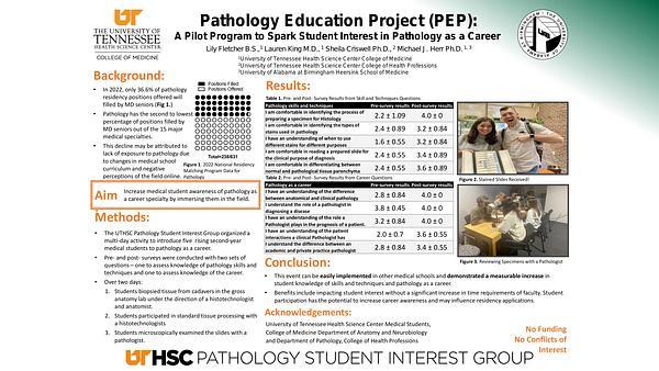 Pathology Education Project: A Pilot Program to Spark Student Interest in Pathology as a Career