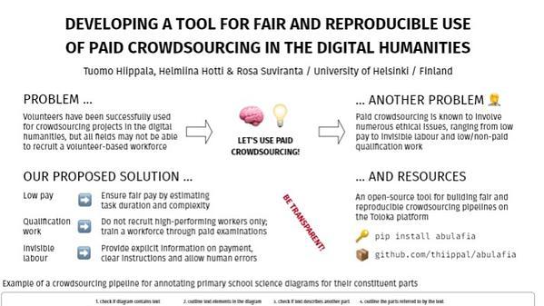 Developing a tool for fair and reproducible use of paid crowdsourcing in the digital humanities