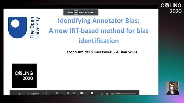 Identifying Annotator Bias: A new IRT-based method for bias identification