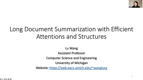 Long Document Summarization using Efficient Attentions and Document Structure