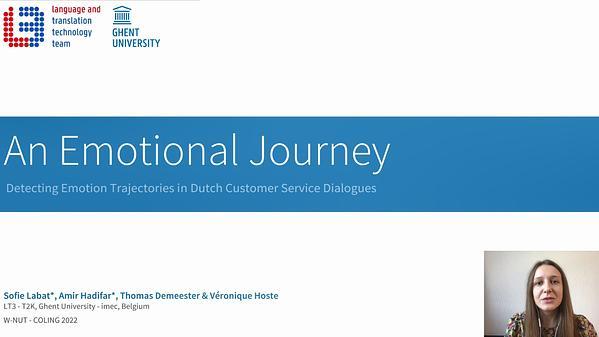 An Emotional Journey: Detecting Emotion Trajectories in Dutch Customer Service Dialogues