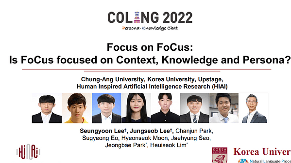 Focus on FoCus: Is FoCus focused on Context, Knowledge and Persona?