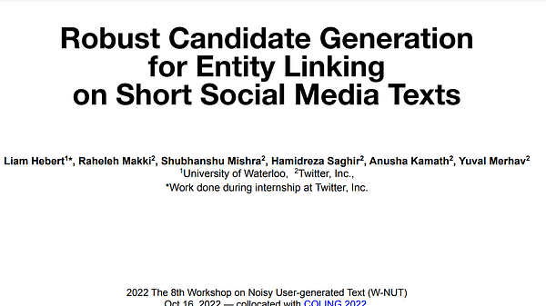 Robust Candidate Generation for Entity Linking on Short Social Media Texts