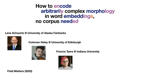 How to encode arbitrarily complex morphology in word embeddings, no corpus needed
