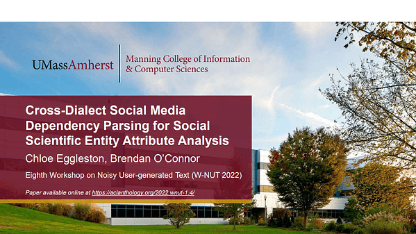 Cross-Dialect Social Media Dependency Parsing for Social Scientific Entity Attribute Analysis