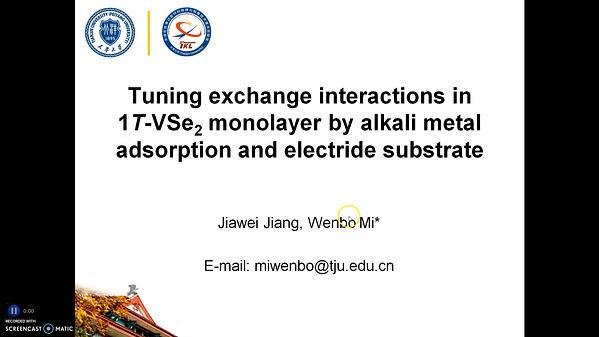 Tuning exchange interactions in 1T VSe2 monolayer by alkali metal adsorption and electride substrate