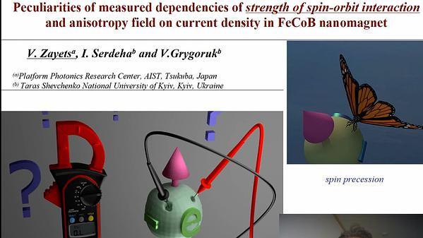 Peculiarities of measured dependencies of strength of spin orbit interaction and anisotropy field on current density in FeCoB nanomagnet