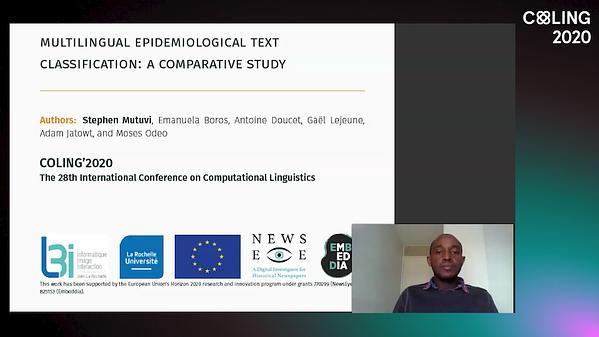 Multilingual Epidemiological Text Classification: A Comparative Study