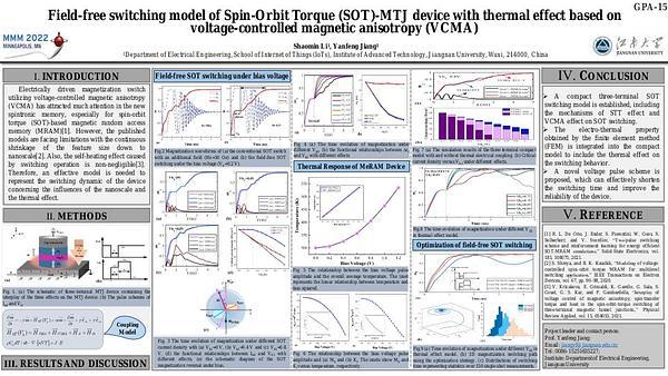 Field free switching model of Spin