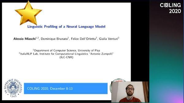 Linguistic Profiling of a Neural Language Model