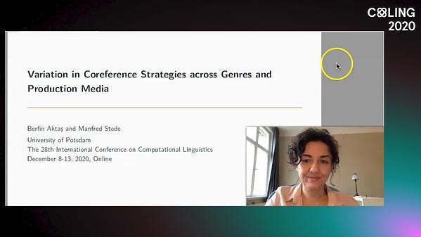 Variation in Coreference Strategies across Genres and Production Media