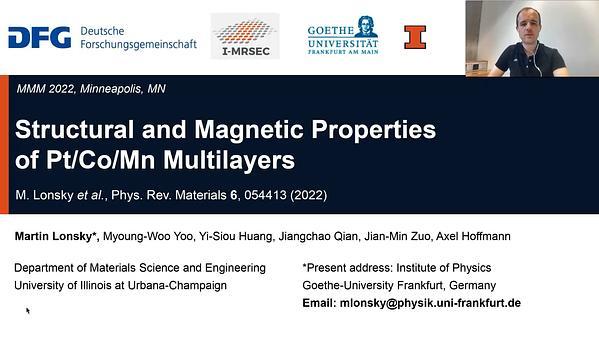 Structural and Magnetic Properties of Pt/Co/Mn Multilayers