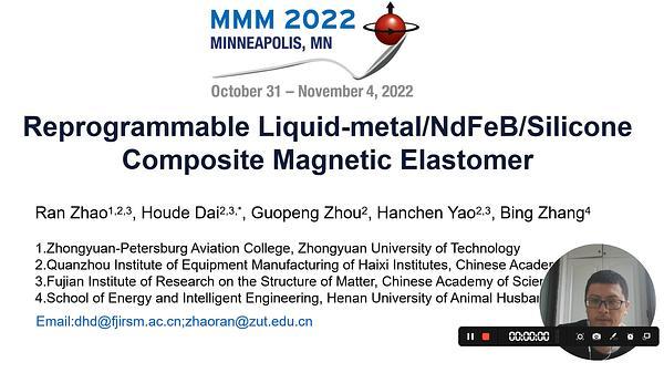 Reprogrammable Liquid metal/NdFeB/Silicone Composite Magnetic Elastomer