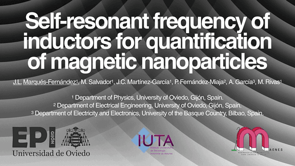Self resonant frequency of inductors for quantification of magnetic nanoparticles