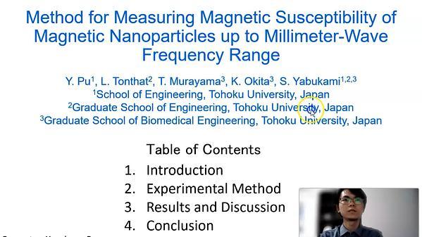 Method for Measuring Magnetic Susceptibility of Magnetic Nanoparticles up to Millimeter Wave Frequency Range