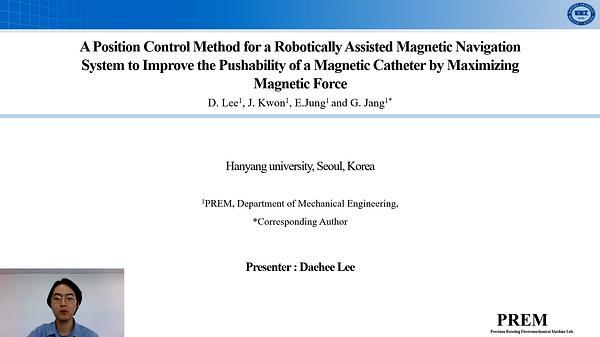 Position Control Method of a Robotically Assisted Magnetic Navigation System to Improve the Pushability of a Magnetic Catheter by Maximizing Magnetic Force