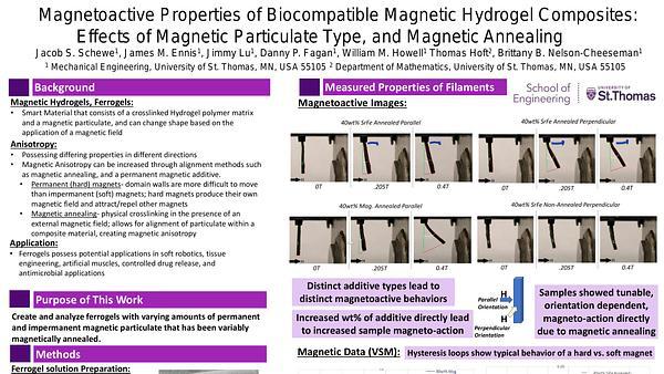 Magnetoactive Properties of Biocompatible Magnetic Hydrogel Composites: Effects of Magnetic Particulate Type and Magnetic Annealing