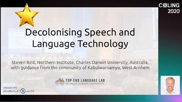 Decolonising Speech and Language Technology