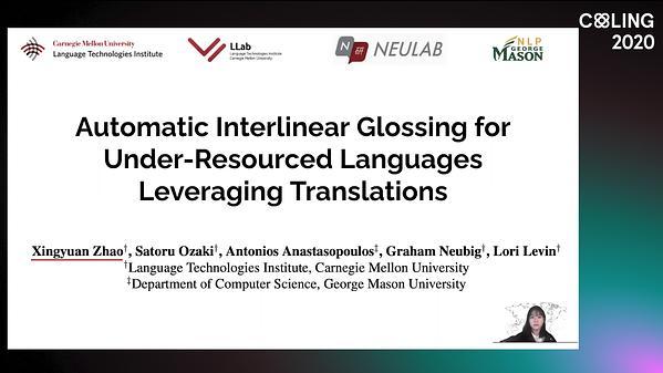 Automatic Interlinear Glossing for Under-Resourced Languages Leveraging Translations