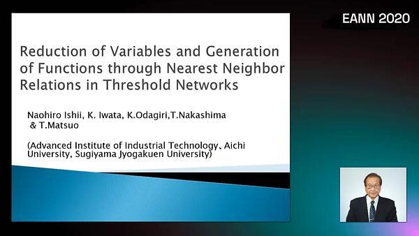 Reduction of Variables and Generation of Functions through Nearest Neighbor Relations in Threshold Networks
