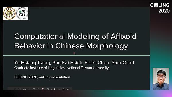 Computational Modeling of Affixoid Behavior in Chinese Morphology