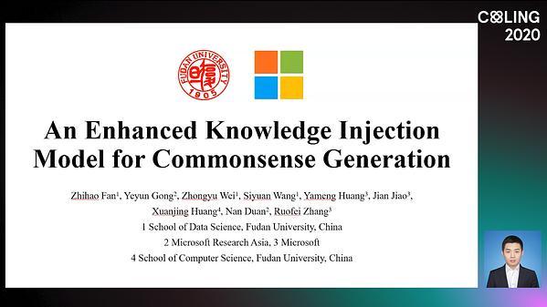 An Enhanced Knowledge Injection Model for Commonsense Generation