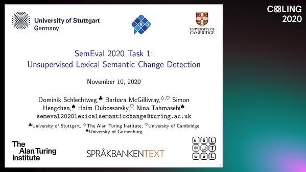 Unsupervised Lexical Semantic Change Detection