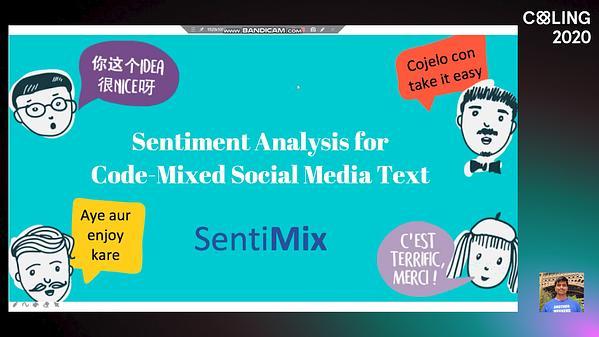 Overview of Sentiment Analysis of
Code-Mixed Tweets (Sentimix)