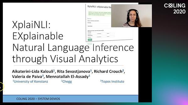 XplaiNLI: Explainable Natural Language Inference through Visual Analytics