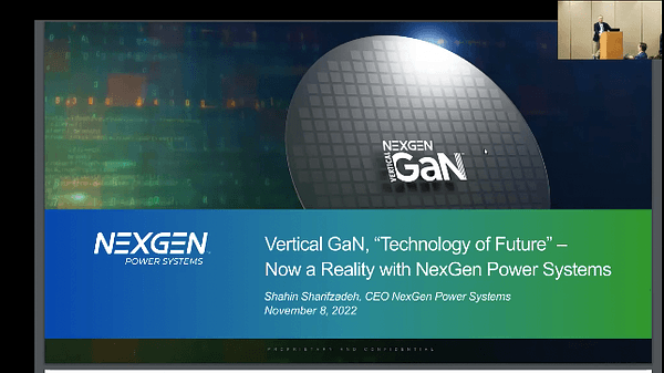 Vertical GaN “Technology of Future” – Now a Reality with NexGen Power Systems
