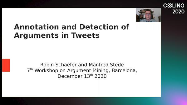 Annotation and Detection of Arguments in Tweets