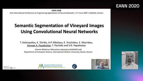 Semantic Segmentation of Vineyard Images Using Convolutional Neural Networks