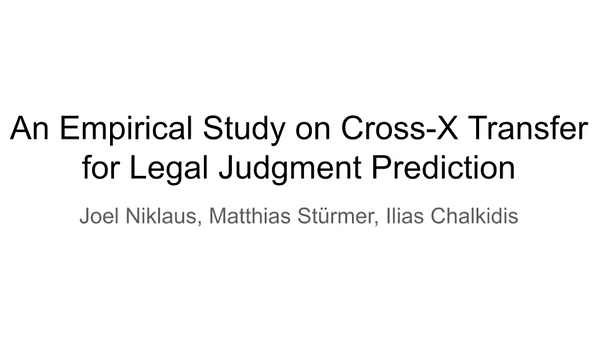An Empirical Study on Cross-X Transfer for Legal Judgment Prediction