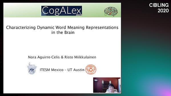 Characterizing Dynamic Word Meaning Representations in the Brain