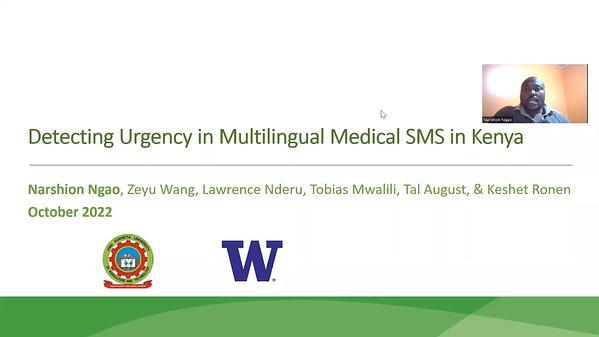 Detecting Urgency in Multilingual Medical SMS in Kenya