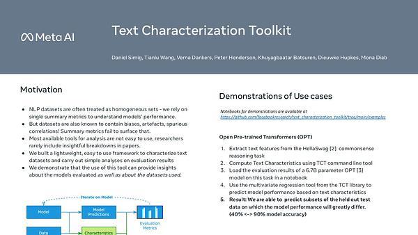 Text Characterization Toolkit